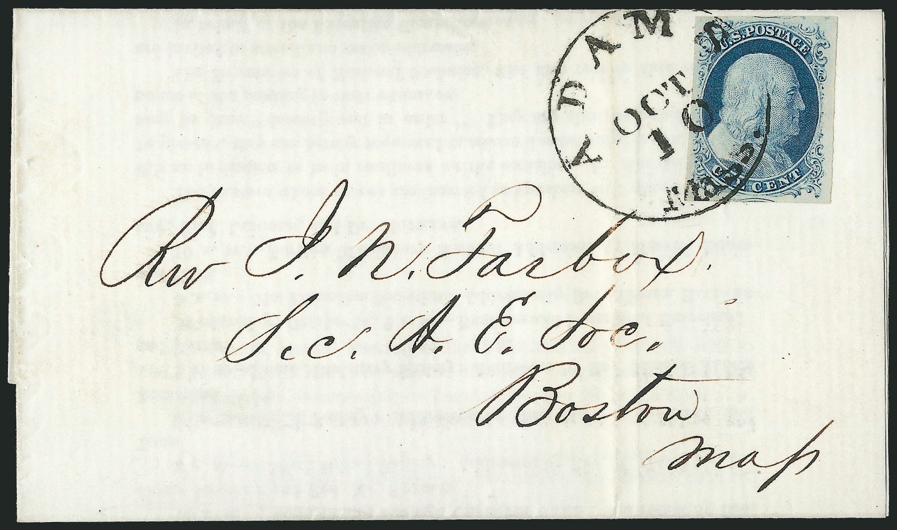 Prices of US Stamp Scott Catalog #9: 1c 1852 Franklin. Robert Siegel Auction Galleries, Dec 2010, Sale 998, Lot 261