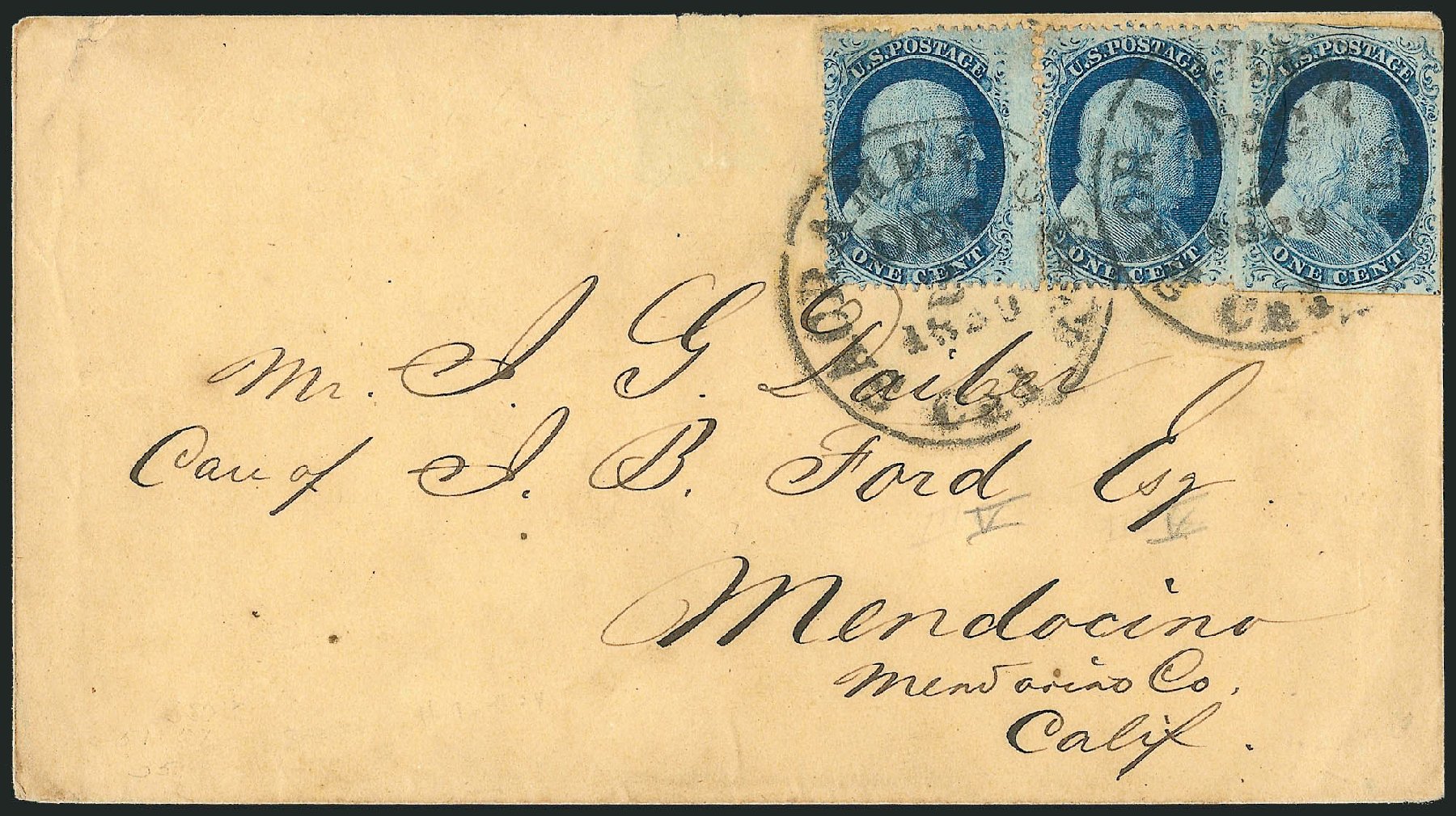 Price of US Stamps Scott Cat. # 9 - 1852 1c Franklin. Robert Siegel Auction Galleries, Dec 2010, Sale 998, Lot 271