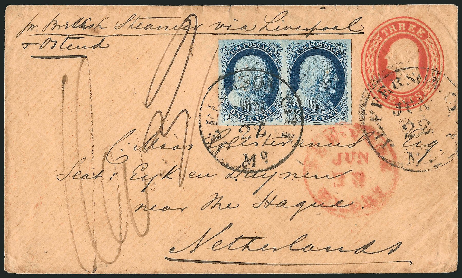 US Stamps Value Scott Catalogue 9: 1c 1852 Franklin. Robert Siegel Auction Galleries, Dec 2010, Sale 998, Lot 301