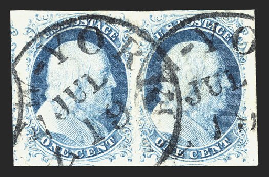 Costs of US Stamps Scott Catalogue #9 - 1c 1852 Franklin. Spink Shreves Galleries, Mar 2013, Sale 142, Lot 141
