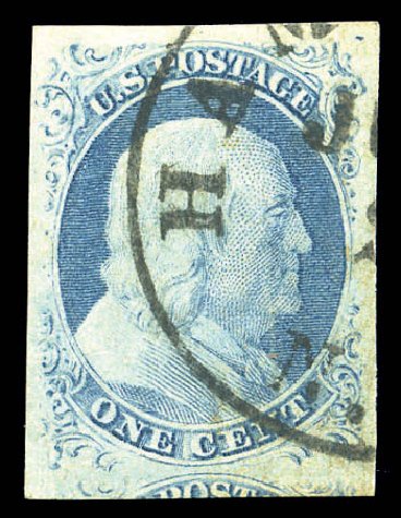 Price of US Stamp Scott Cat. #9: 1c 1852 Franklin. Matthew Bennett International, Sep 2010, Sale 333, Lot 3284
