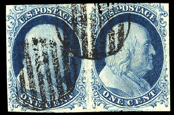 Values of US Stamp Scott #9 - 1852 1c Franklin. Cherrystone Auctions, Jan 2008, Sale 200801, Lot 1024