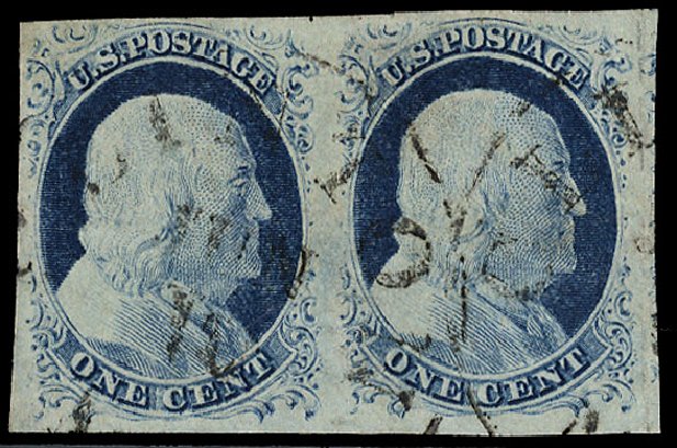 US Stamps Price Scott #9: 1852 1c Franklin. Cherrystone Auctions, Jun 2009, Sale 200906, Lot 14