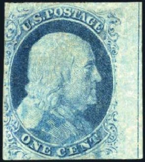 Price of US Stamp Scott Catalogue #9: 1c 1852 Franklin. Harmer-Schau Auction Galleries, Apr 2010, Sale 85, Lot 234