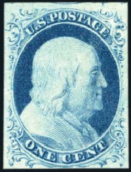 Cost of US Stamp Scott Cat. #9: 1852 1c Franklin. Harmer-Schau Auction Galleries, Mar 2011, Sale 89, Lot 84