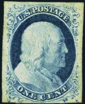 Cost of US Stamps Scott Catalog #9: 1c 1852 Franklin. Harmer-Schau Auction Galleries, Aug 2012, Sale 94, Lot 994