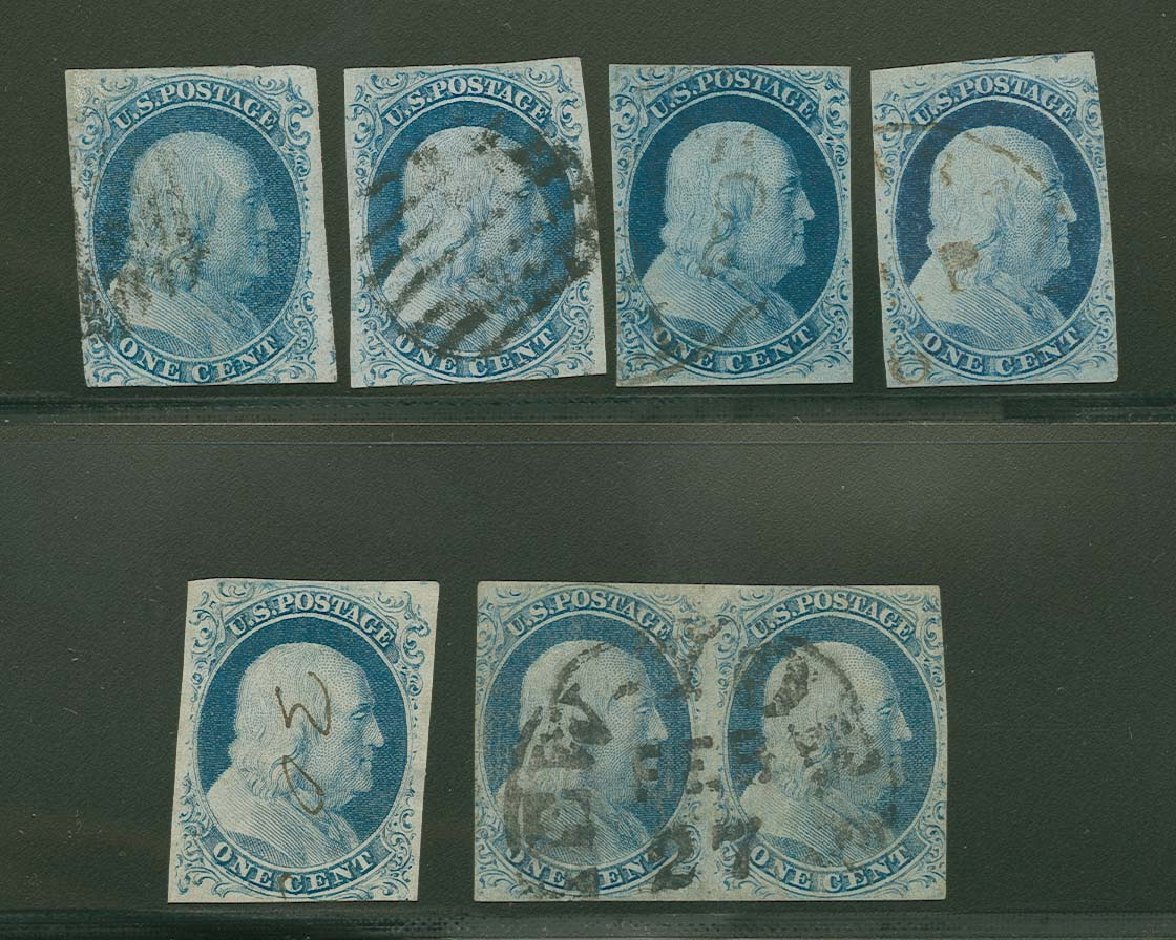 Prices of US Stamp Scott Cat. 9: 1c 1852 Franklin. H.R. Harmer, Oct 2014, Sale 3006, Lot 1024