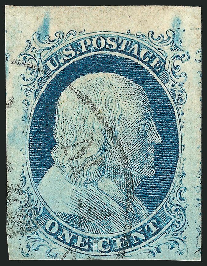 Values of US Stamp Scott Catalog 9 - 1852 1c Franklin. Robert Siegel Auction Galleries, Dec 2011, Sale 1017, Lot 94