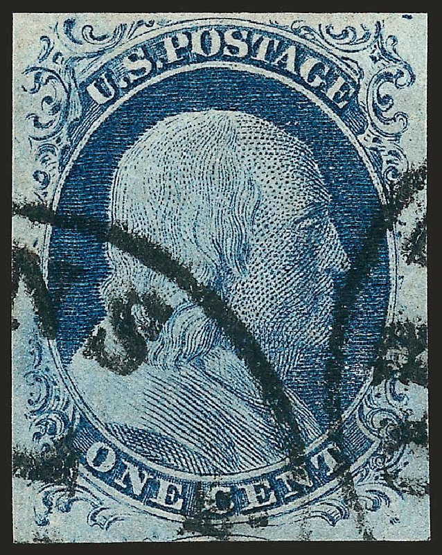 Prices of US Stamp Scott Catalog 9 - 1852 1c Franklin. Robert Siegel Auction Galleries, Oct 2008, Sale 963, Lot 114