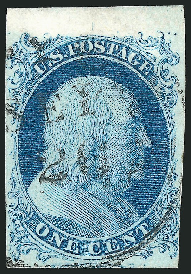 Price of US Stamps Scott Cat. 9 - 1852 1c Franklin. Robert Siegel Auction Galleries, Sep 2010, Sale 994, Lot 764