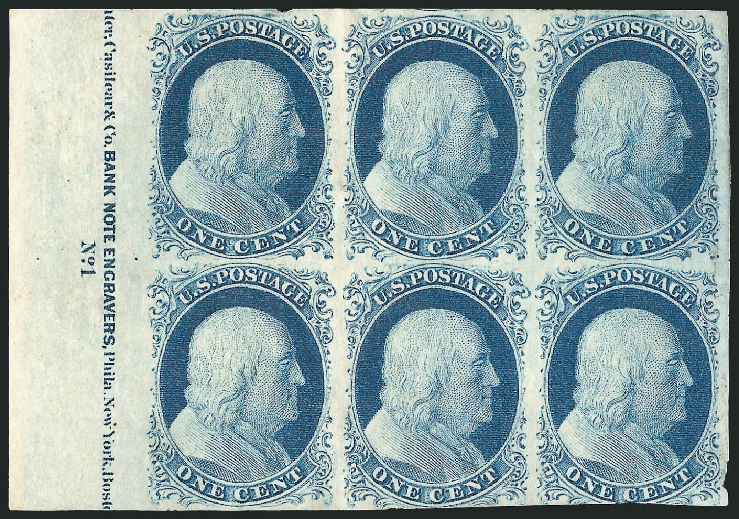Cost of US Stamps Scott Catalogue # 9 - 1c 1852 Franklin. Robert Siegel Auction Galleries, Sep 2010, Sale 994, Lot 774