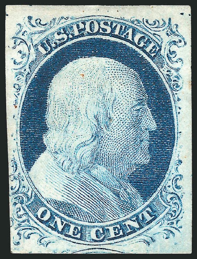 Values of US Stamp Scott Catalogue #9: 1852 1c Franklin. Robert Siegel Auction Galleries, Sep 2010, Sale 994, Lot 824