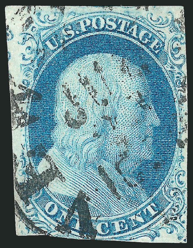 Cost of US Stamps Scott Catalog # 9: 1c 1852 Franklin. Robert Siegel Auction Galleries, Sep 2010, Sale 994, Lot 844