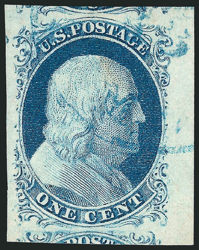 US Stamp Price Scott # 9: 1c 1852 Franklin. Robert Siegel Auction Galleries, Dec 2010, Sale 998, Lot 134