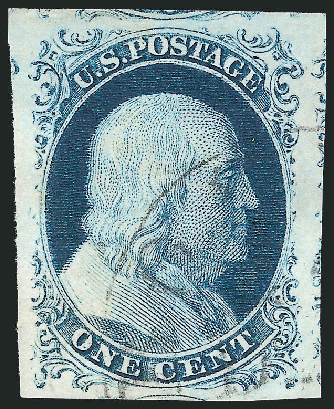 Cost of US Stamp Scott #9 - 1852 1c Franklin. Robert Siegel Auction Galleries, Dec 2010, Sale 998, Lot 154