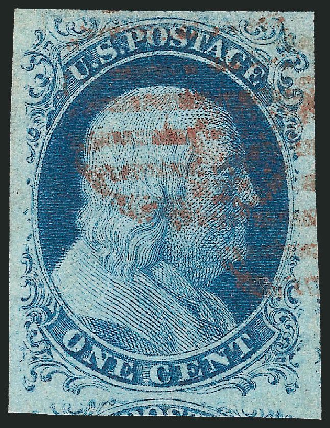 Price of US Stamps Scott Catalogue 9: 1c 1852 Franklin. Robert Siegel Auction Galleries, Dec 2010, Sale 998, Lot 164