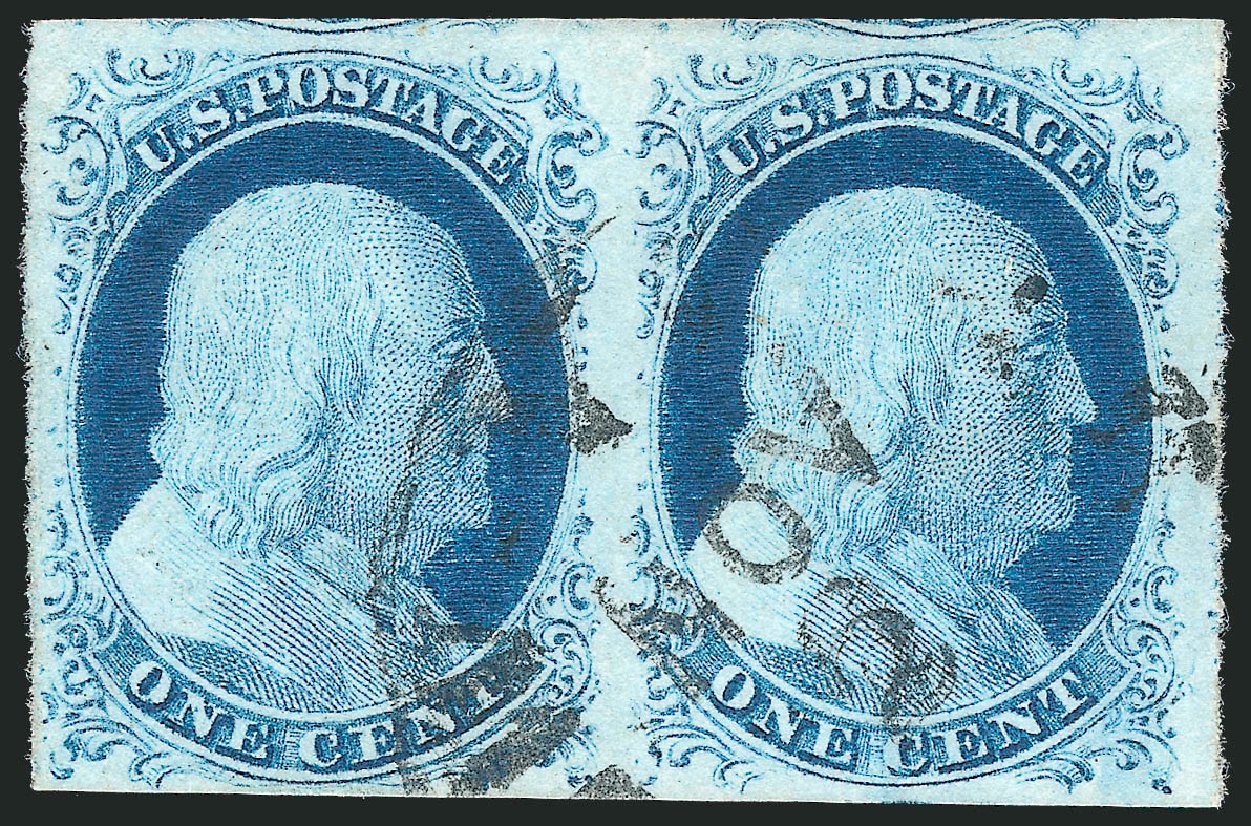Value of US Stamp Scott Cat. # 9 - 1c 1852 Franklin. Robert Siegel Auction Galleries, Dec 2010, Sale 998, Lot 204
