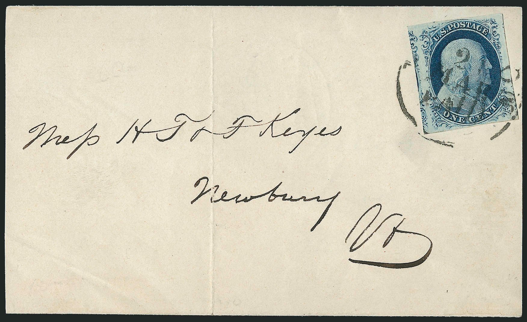 Price of US Stamps Scott #9: 1852 1c Franklin. Robert Siegel Auction Galleries, Dec 2010, Sale 998, Lot 244