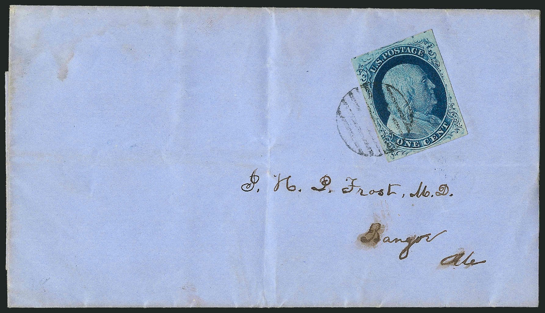 Value of US Stamps Scott Catalogue #9: 1c 1852 Franklin. Robert Siegel Auction Galleries, Dec 2010, Sale 998, Lot 264