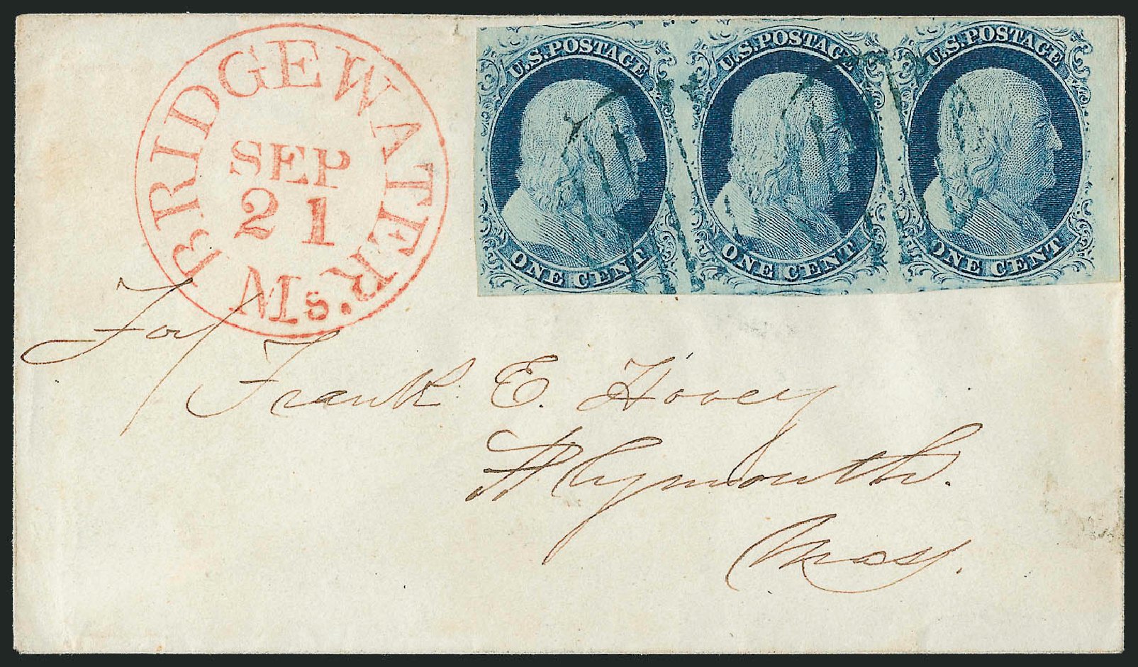 Cost of US Stamp Scott # 9 - 1852 1c Franklin. Robert Siegel Auction Galleries, Dec 2010, Sale 998, Lot 274
