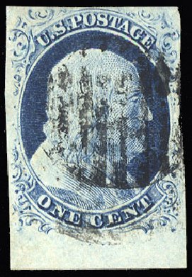 Price of US Stamp Scott Catalogue #9: 1c 1852 Franklin. Cherrystone Auctions, Jan 2015, Sale 201501, Lot 55