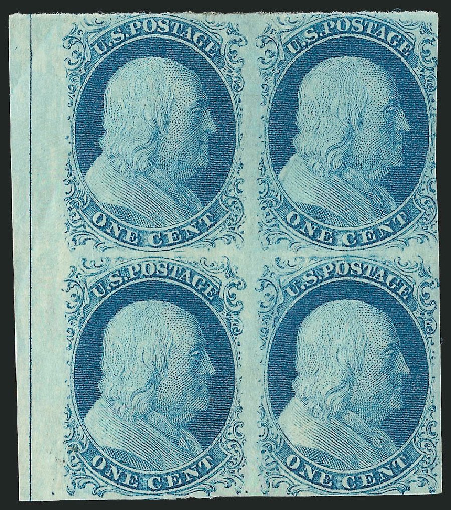 US Stamps Prices Scott Catalog # 9: 1c 1852 Franklin. Robert Siegel Auction Galleries, Mar 2012, Sale 1021, Lot 125