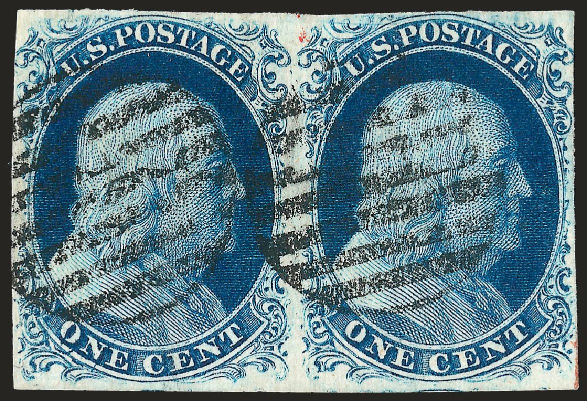 US Stamp Prices Scott Cat. 9: 1852 1c Franklin. Robert Siegel Auction Galleries, Oct 2008, Sale 963, Lot 125