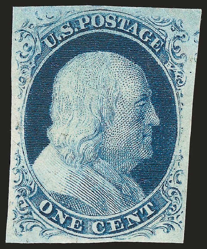 Price of US Stamp Scott Cat. #9: 1852 1c Franklin. Robert Siegel Auction Galleries, Sep 2009, Sale 976, Lot 1105