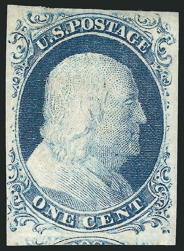 Price of US Stamp Scott Catalog #9: 1c 1852 Franklin. Robert Siegel Auction Galleries, Sep 2010, Sale 994, Lot 825