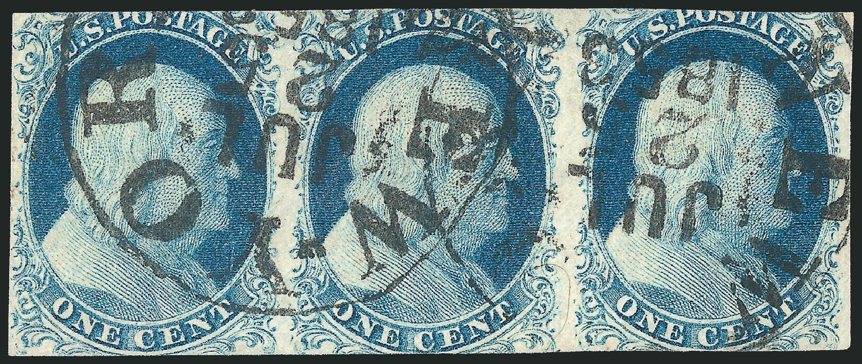 Value of US Stamps Scott #9 - 1852 1c Franklin. Robert Siegel Auction Galleries, Sep 2010, Sale 994, Lot 855