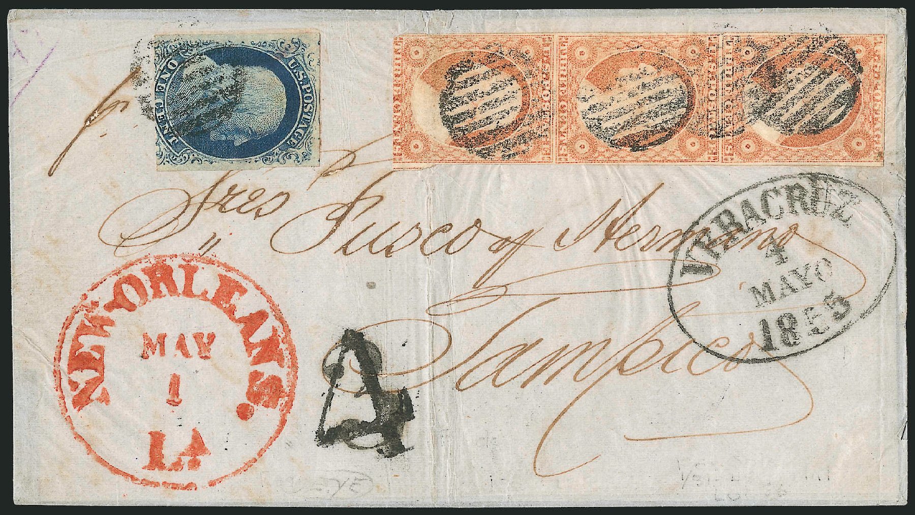 US Stamps Values Scott Cat. #9: 1852 1c Franklin. Robert Siegel Auction Galleries, Sep 2010, Sale 994, Lot 895