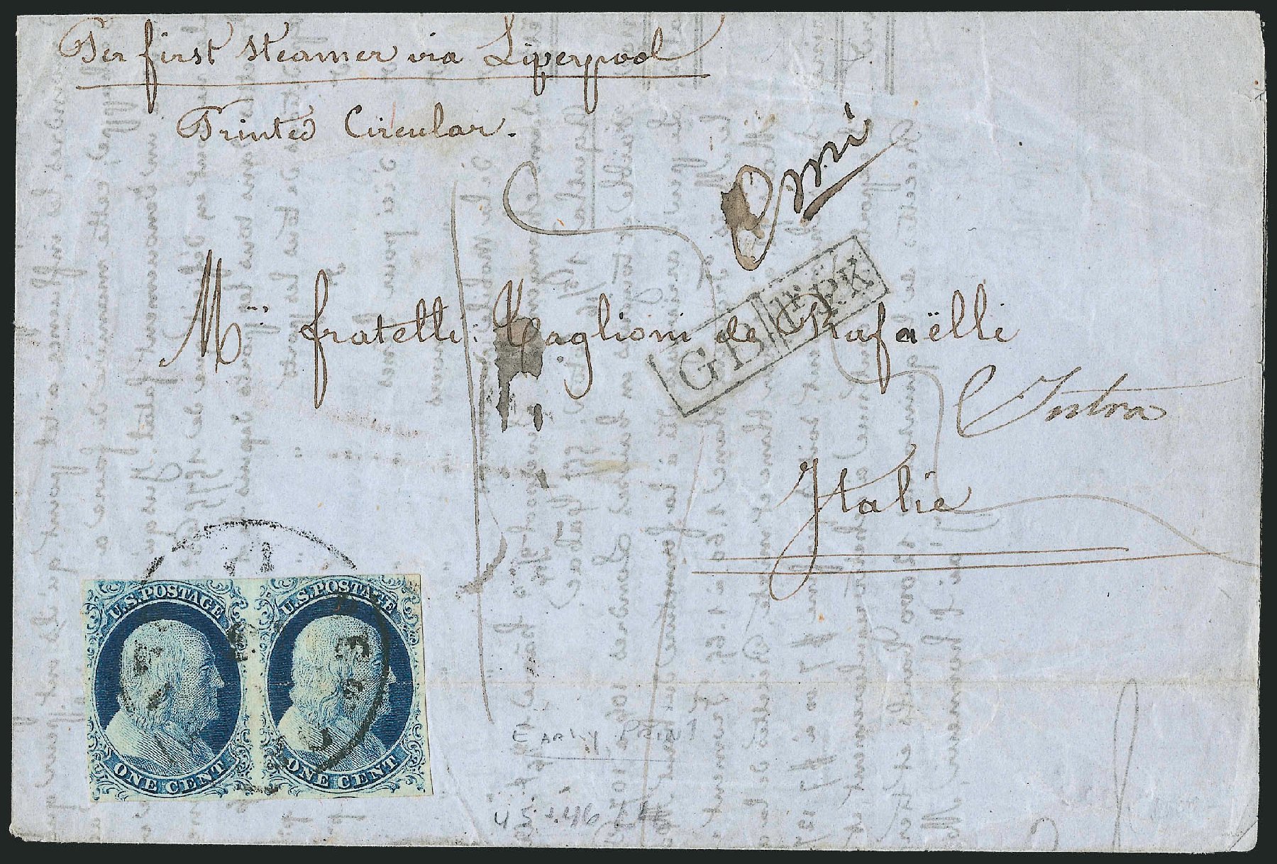 Cost of US Stamps Scott Catalogue #9 - 1852 1c Franklin. Robert Siegel Auction Galleries, Sep 2010, Sale 994, Lot 905