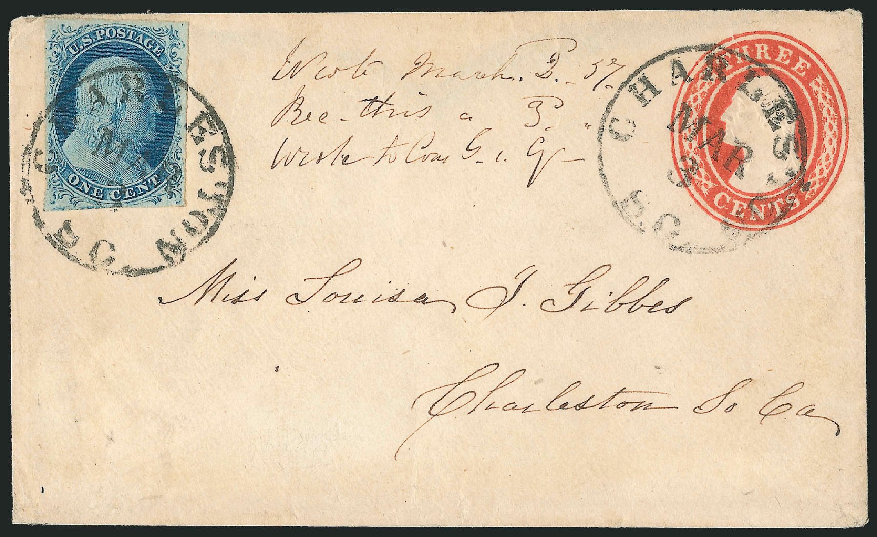 US Stamps Prices Scott Catalog # 9: 1c 1852 Franklin. Robert Siegel Auction Galleries, Dec 2010, Sale 998, Lot 285