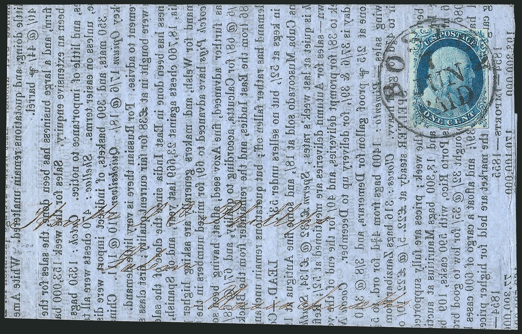 Price of US Stamps Scott Catalogue #9: 1c 1852 Franklin. Robert Siegel Auction Galleries, Dec 2010, Sale 998, Lot 295