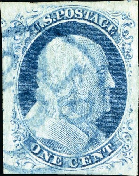 Price of US Stamp Scott Cat. # 9: 1852 1c Franklin. Spink Shreves Galleries, Jan 2015, Sale 150, Lot 35
