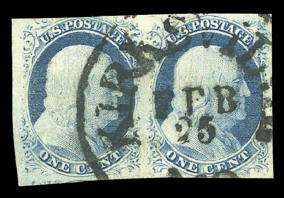 US Stamp Prices Scott 9 - 1c 1852 Franklin. Matthew Bennett International, Sep 2010, Sale 333, Lot 3282