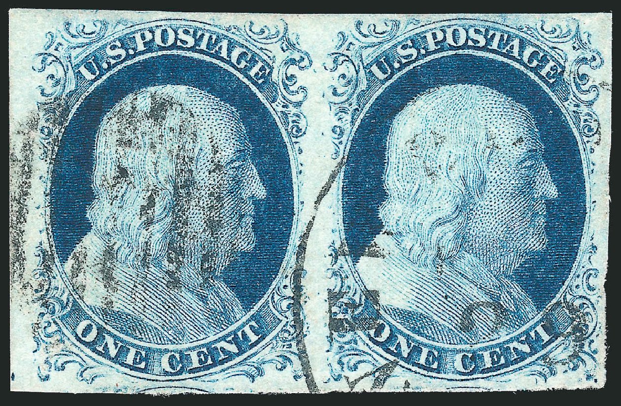 Prices of US Stamps Scott Cat. #9 - 1c 1852 Franklin. Robert Siegel Auction Galleries, Jun 2012, Sale 1026, Lot 1142