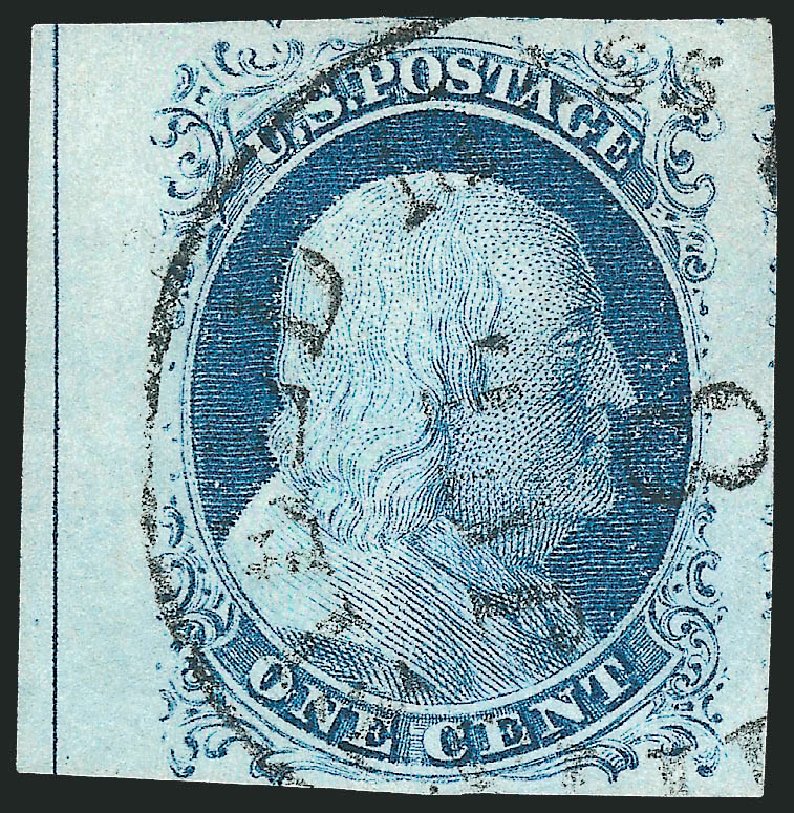 Price of US Stamp Scott Catalogue # 9: 1852 1c Franklin. Robert Siegel Auction Galleries, Nov 2013, Sale 1061, Lot 3362