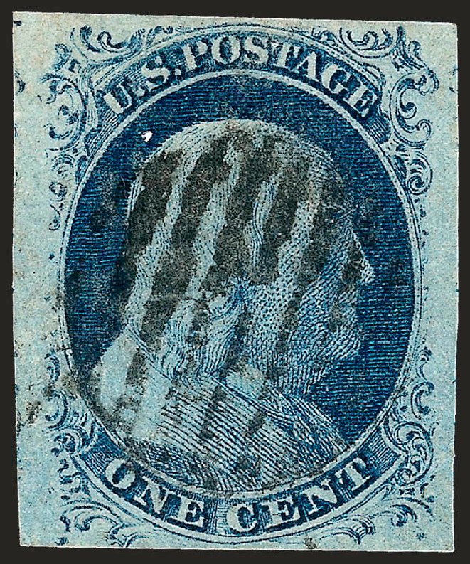 Values of US Stamps Scott Catalog # 9 - 1c 1852 Franklin. Robert Siegel Auction Galleries, Oct 2008, Sale 963, Lot 122