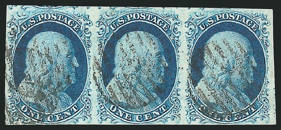 Price of US Stamps Scott Cat. 9: 1c 1852 Franklin. Robert Siegel Auction Galleries, Oct 2008, Sale 963, Lot 132