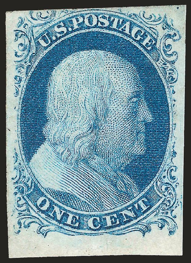 US Stamp Prices Scott Catalog #9: 1852 1c Franklin. Robert Siegel Auction Galleries, Dec 2008, Sale 967, Lot 4092