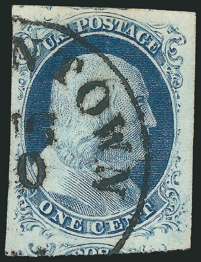 Value of US Stamp Scott # 9 - 1c 1852 Franklin. Robert Siegel Auction Galleries, Jun 2009, Sale 975, Lot 1122