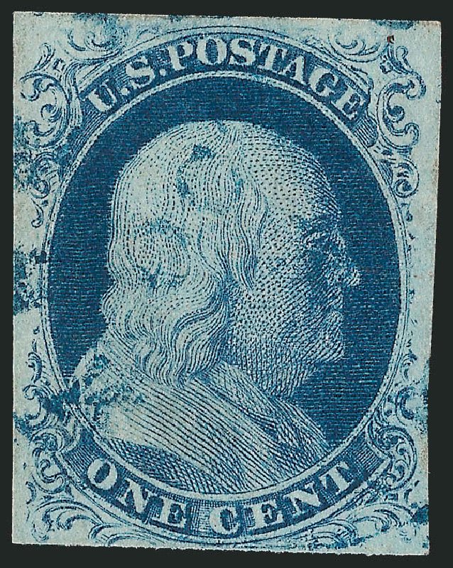 Price of US Stamp Scott # 9: 1852 1c Franklin. Robert Siegel Auction Galleries, Sep 2009, Sale 976, Lot 1122