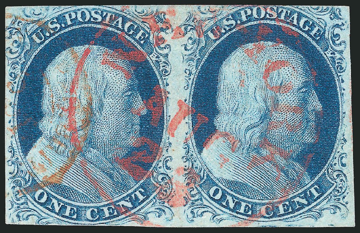 Price of US Stamp Scott Catalog 9 - 1852 1c Franklin. Robert Siegel Auction Galleries, Sep 2010, Sale 994, Lot 852