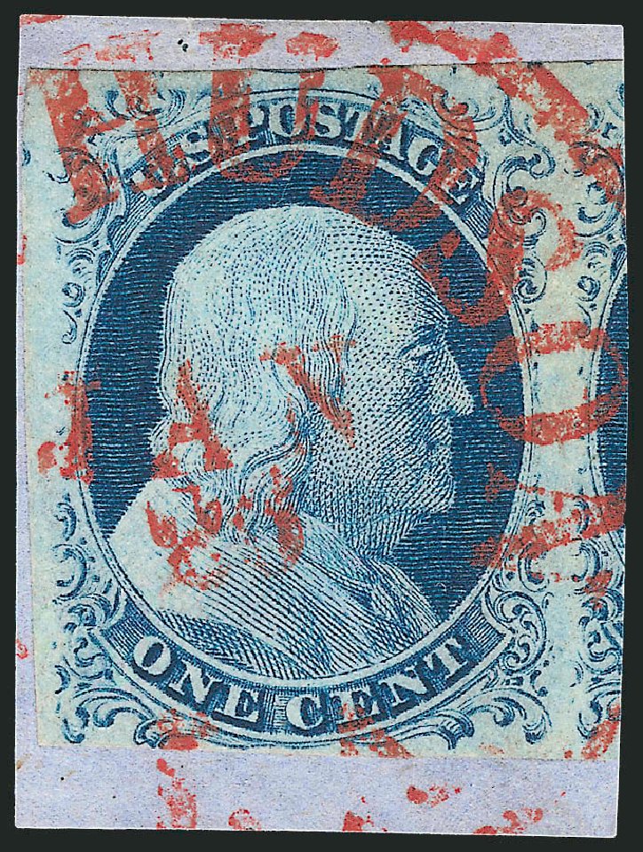 Prices of US Stamps Scott 9 - 1c 1852 Franklin. Robert Siegel Auction Galleries, Dec 2010, Sale 998, Lot 182