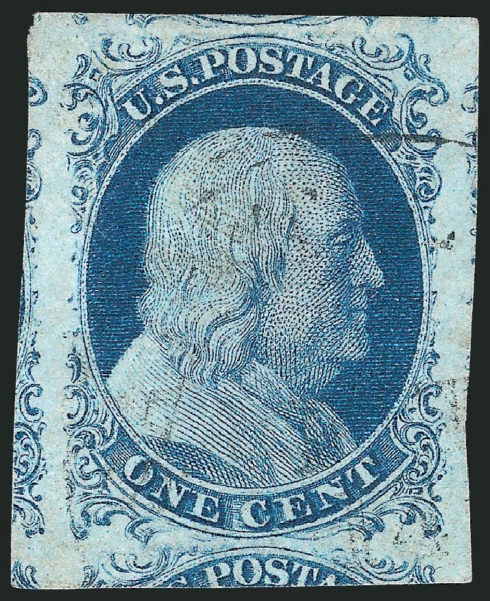 Prices of US Stamps Scott Catalogue #9 - 1852 1c Franklin. Robert Siegel Auction Galleries, Dec 2010, Sale 998, Lot 192