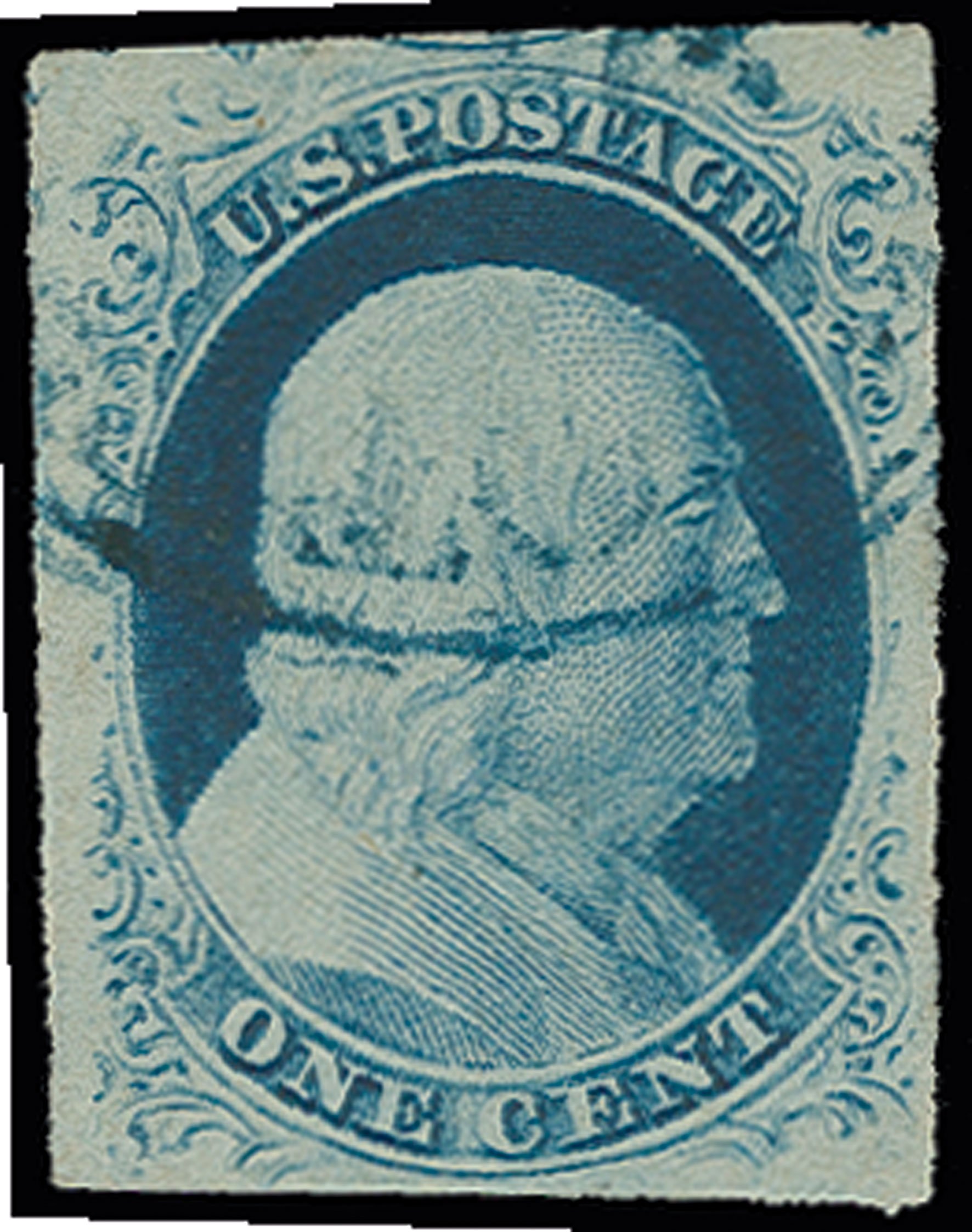 Prices of US Stamp Scott Cat. 9 - 1c 1852 Franklin. H.R. Harmer, Jun 2013, Sale 3003, Lot 1033