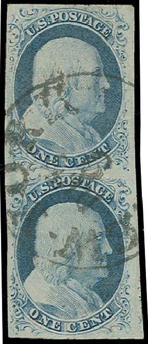 Price of US Stamps Scott 9 - 1c 1852 Franklin. H.R. Harmer, Oct 2014, Sale 3006, Lot 1023
