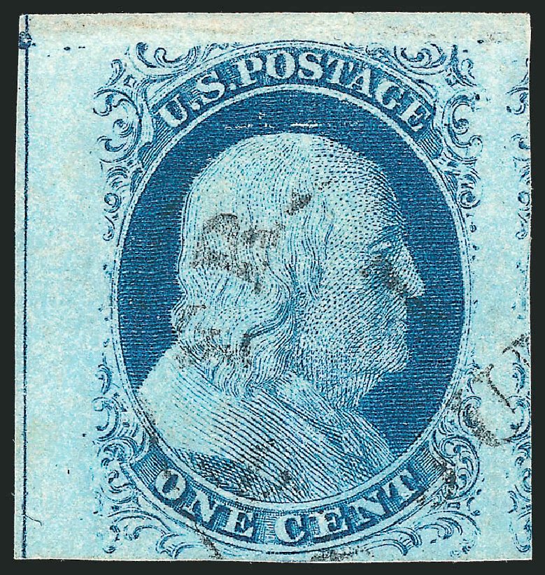 Value of US Stamp Scott 9: 1852 1c Franklin. Robert Siegel Auction Galleries, Dec 2011, Sale 1017, Lot 93