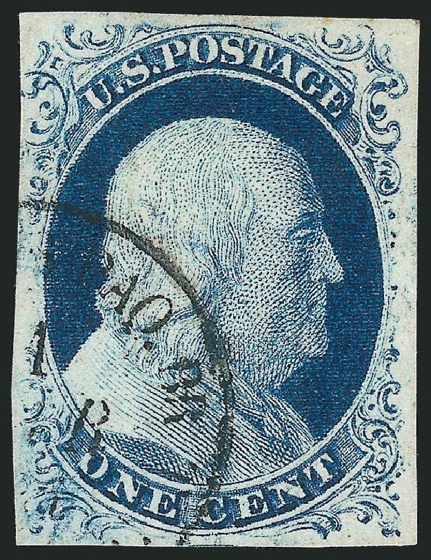 Costs of US Stamp Scott Catalogue 9 - 1852 1c Franklin. Robert Siegel Auction Galleries, Jul 2013, Sale 1050, Lot 93